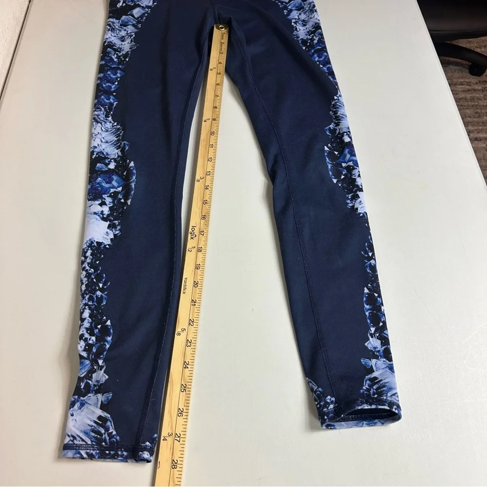 Alo Yoga High Waisted Athletic Airbrush Leggings in Dark Crystal Sky Size XS